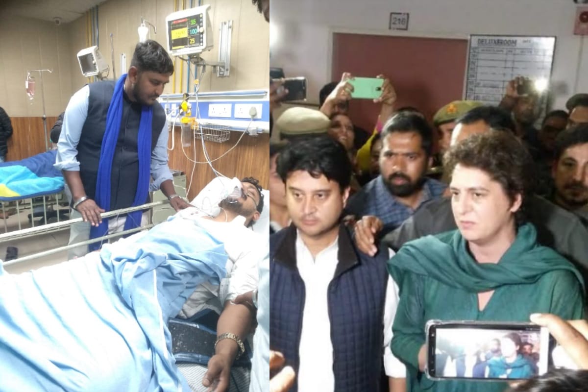 Priyanka gandhi Jyotiraditya Scindia reached Meerut to Meet bhim army chandrashekhar