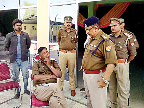 A seven-year-old girl was raped in front of brother
