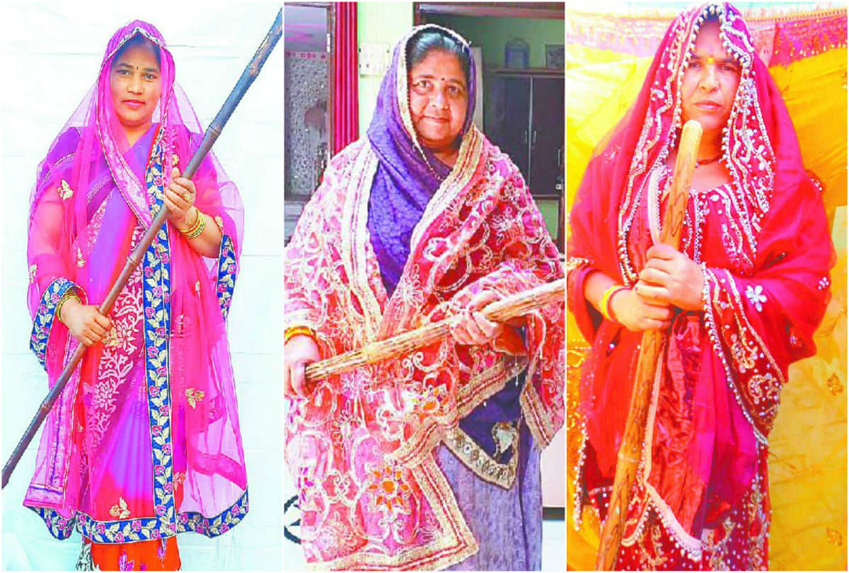 first time ashtashakhi village women plays lathmar holi 2019 barsana in mathura