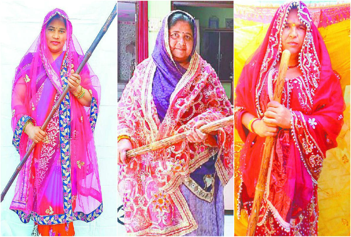 first time ashtashakhi village women plays lathmar holi 2019 barsana in mathura