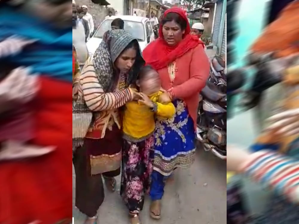 father death after judicial custody small girl crying