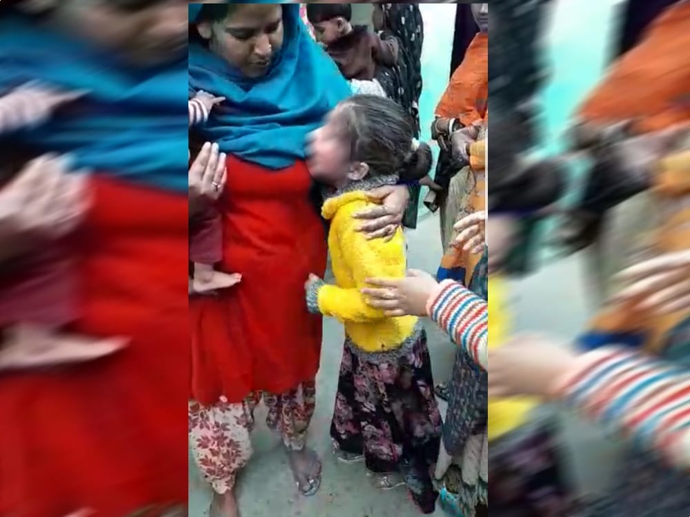 father death after judicial custody small girl crying