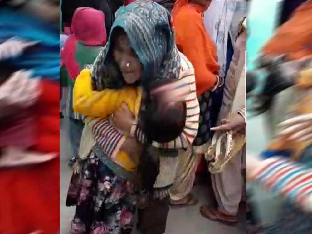 father death after judicial custody small girl crying
