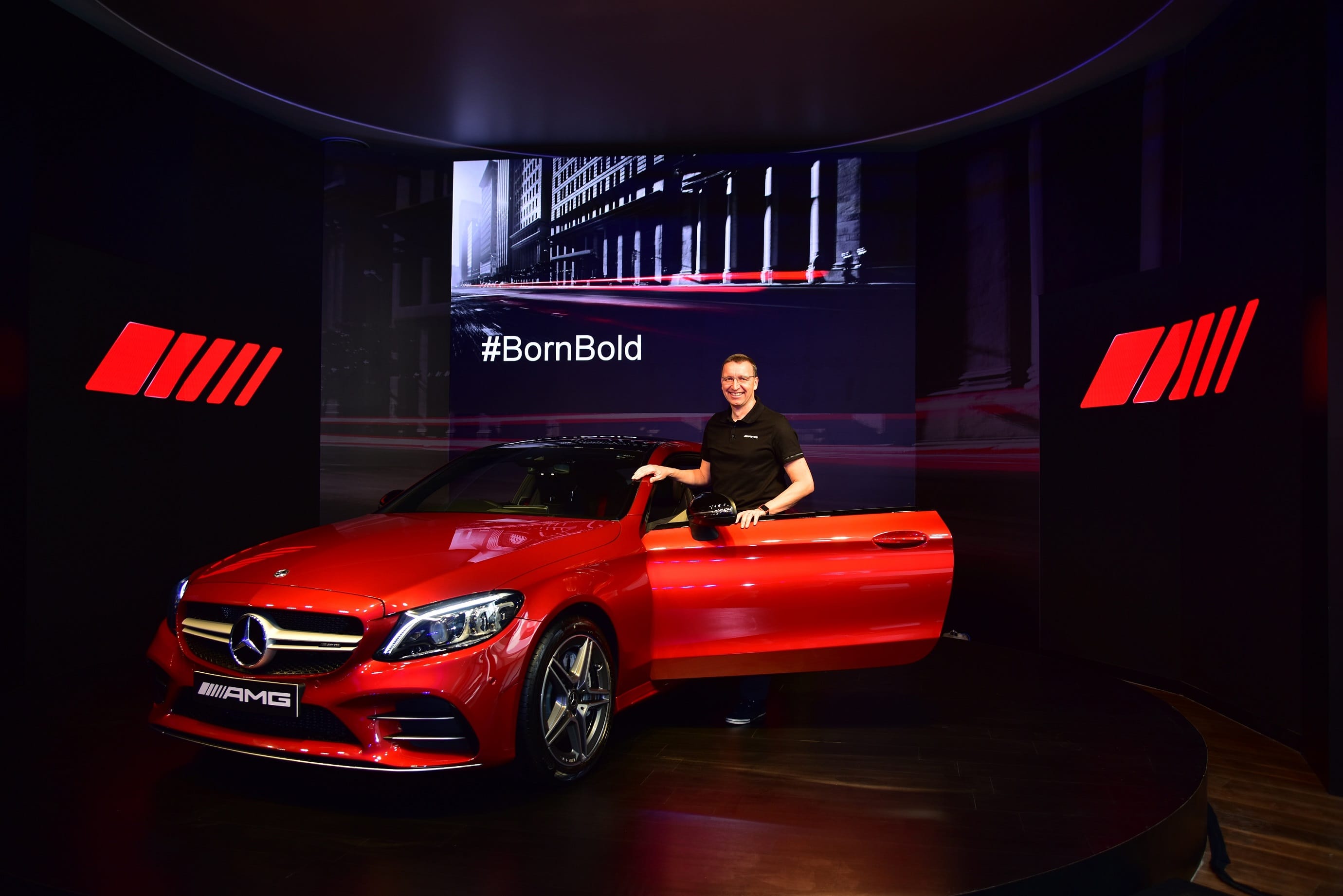 Here is the glimpse of Bold and beautiful Mercedes Amgc43, which launched in india today