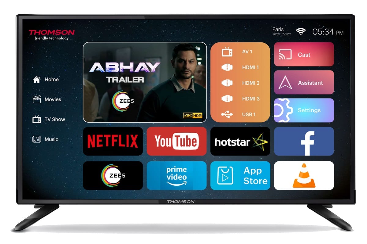 Thomson 40-inch 4k smart tv wow 404 launched in India at Rs 20,999