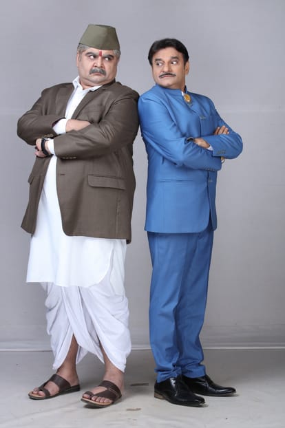 Sony SAB show Bhakharwadi Actors Deven Bhojani, Paresh Ganatra, Akshay Kelkar and Akshita Mudgal