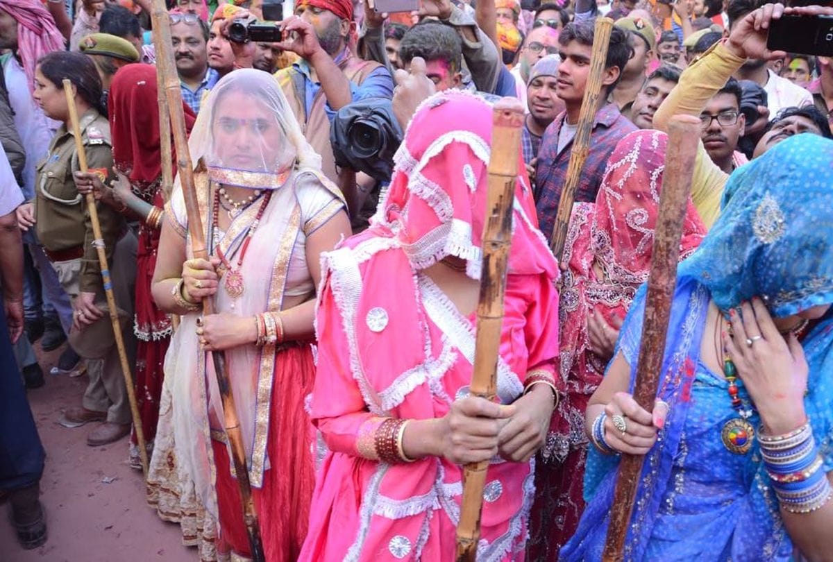 lathmar holi 2019 in barsana mathura