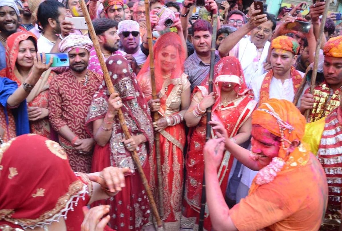 barsana holi 2019 lathmar holi of nandgaon