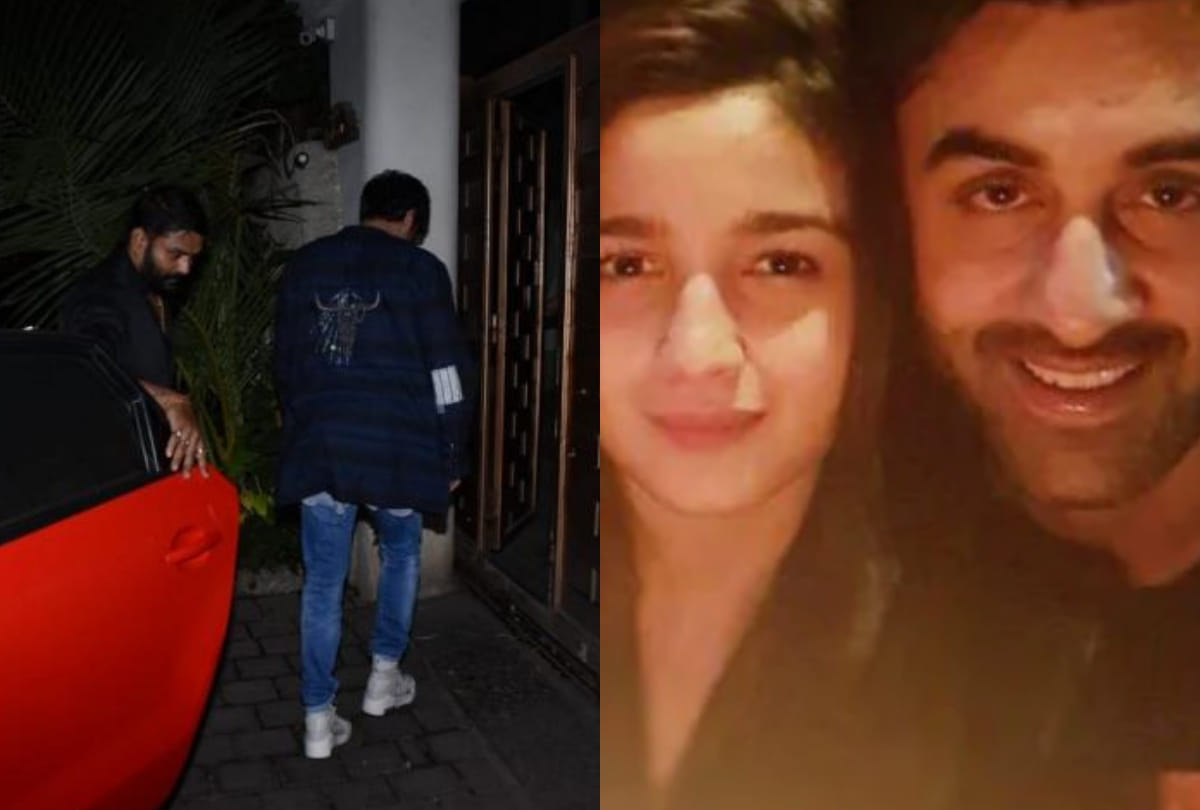 Ranbir Kapoor visited mid night at alia bhatt residence to give her birthday wishes