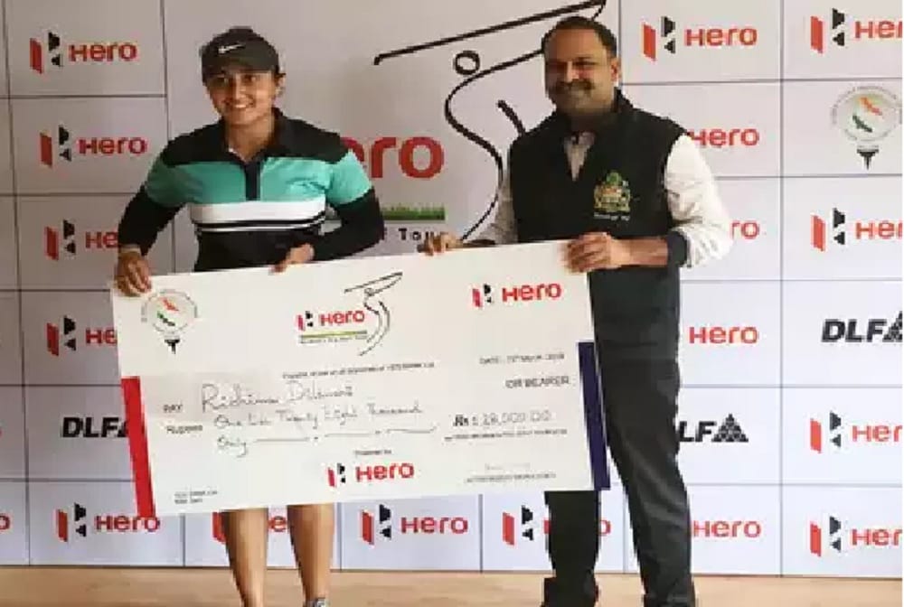 ridhima dilawari wins the pro golf tour sixth phase title