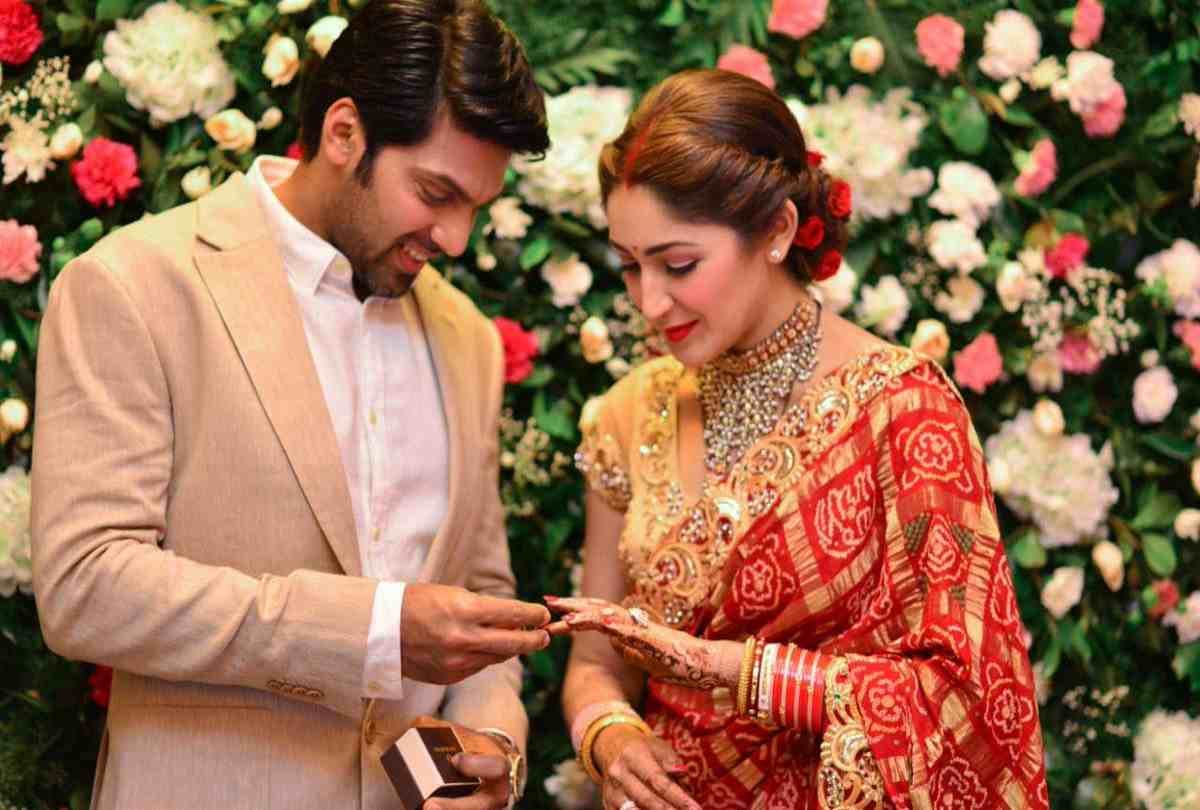 south actress Sayyeshaa got troll with husband arya over age gap