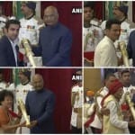 पद्म पुरस्कार लेती हस्तियां