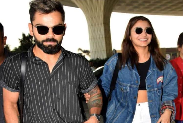 anushka sharma and virat kohli new hairstyle spot before ipl 2019