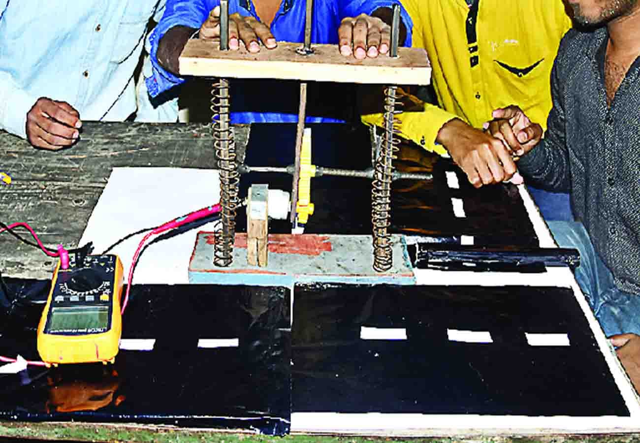 Electricity will be generated from speed breaker