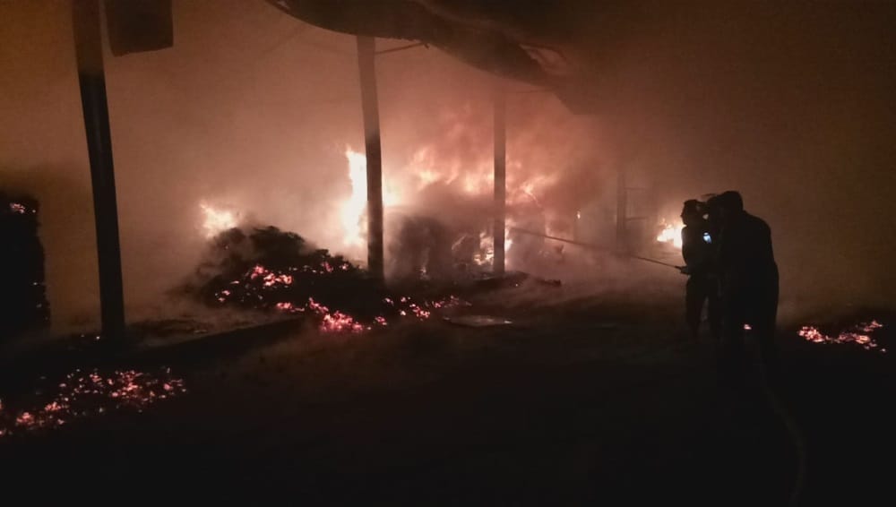 Fire in police line, found in minutes