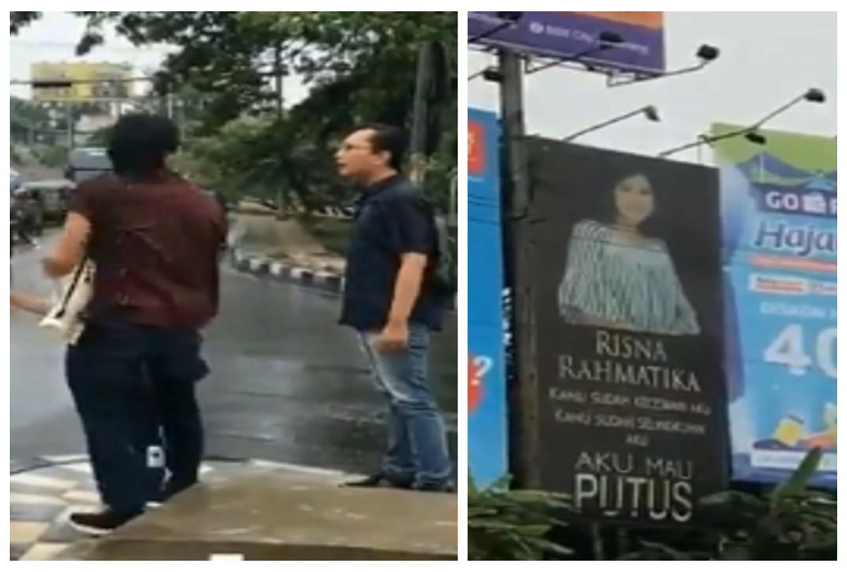 This Guy to Teach A Lesson Disloyal Girlfriend announced The Breakup On A Billboard!