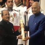 पद्मश्री अवार्ड लेते प्रोफेसर जगत राम