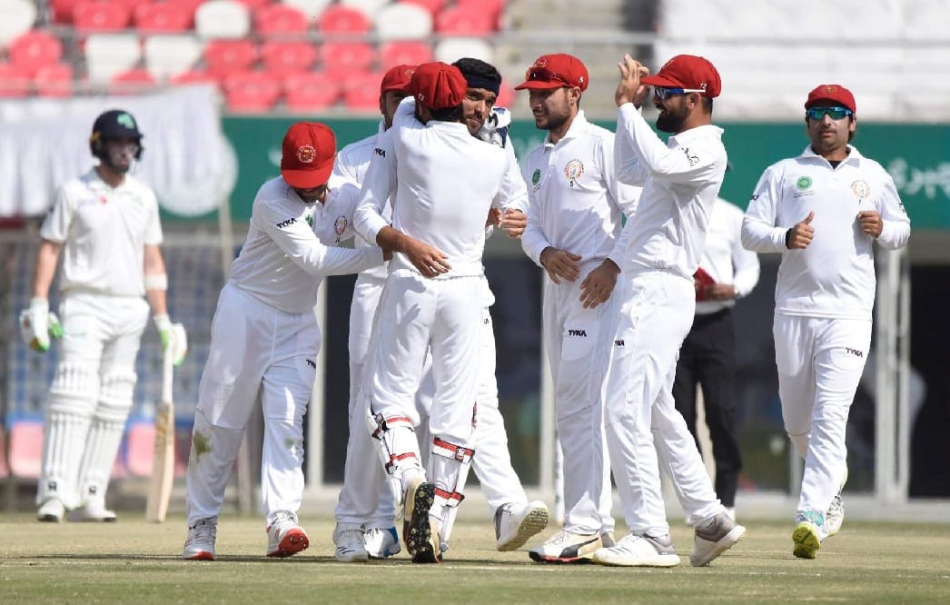 AFG vs IRE Test match in Dehradun Afghanistan Hard fight for win