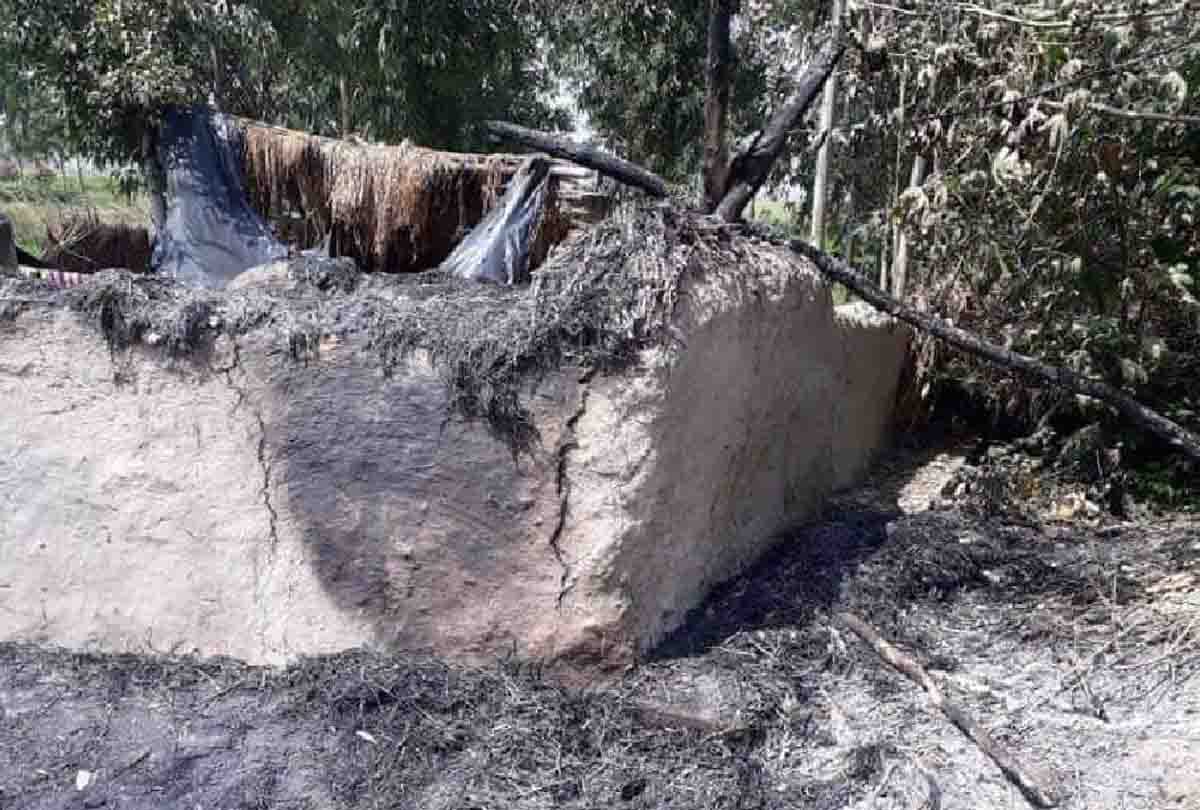 7 years old girl burnt in fire