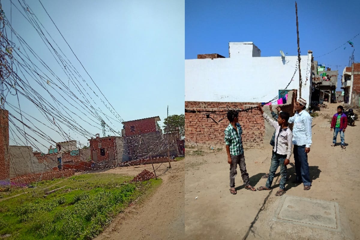 Lok Sabha election 2019: electricity wire hanging on poles in this city of UP