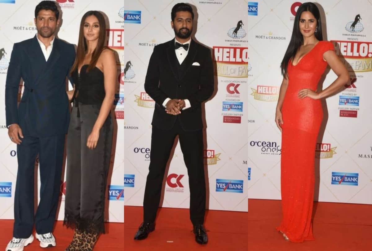 vicky kaushal spotted with katrina kaif in award function