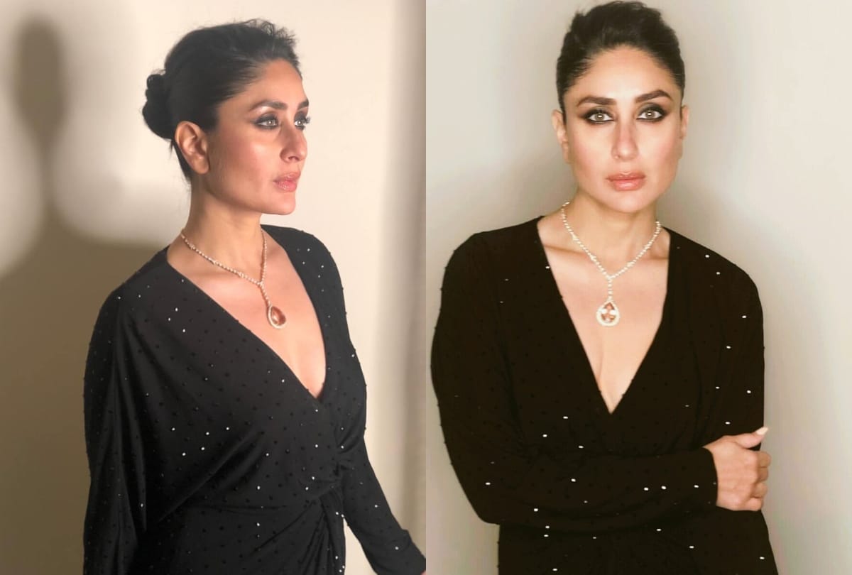kareena kapoor stunning look in this black dress