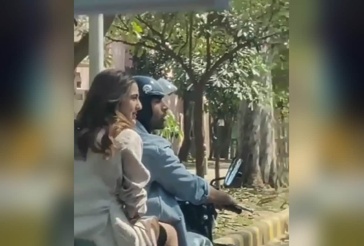kartik aryan sara ali khan doing love aajkal 2 spot in delhi gurugram on bike