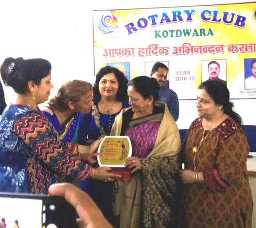 हेमलता, ज्योति और प्रेरणा को मिला रोटरी महिला सम्मान