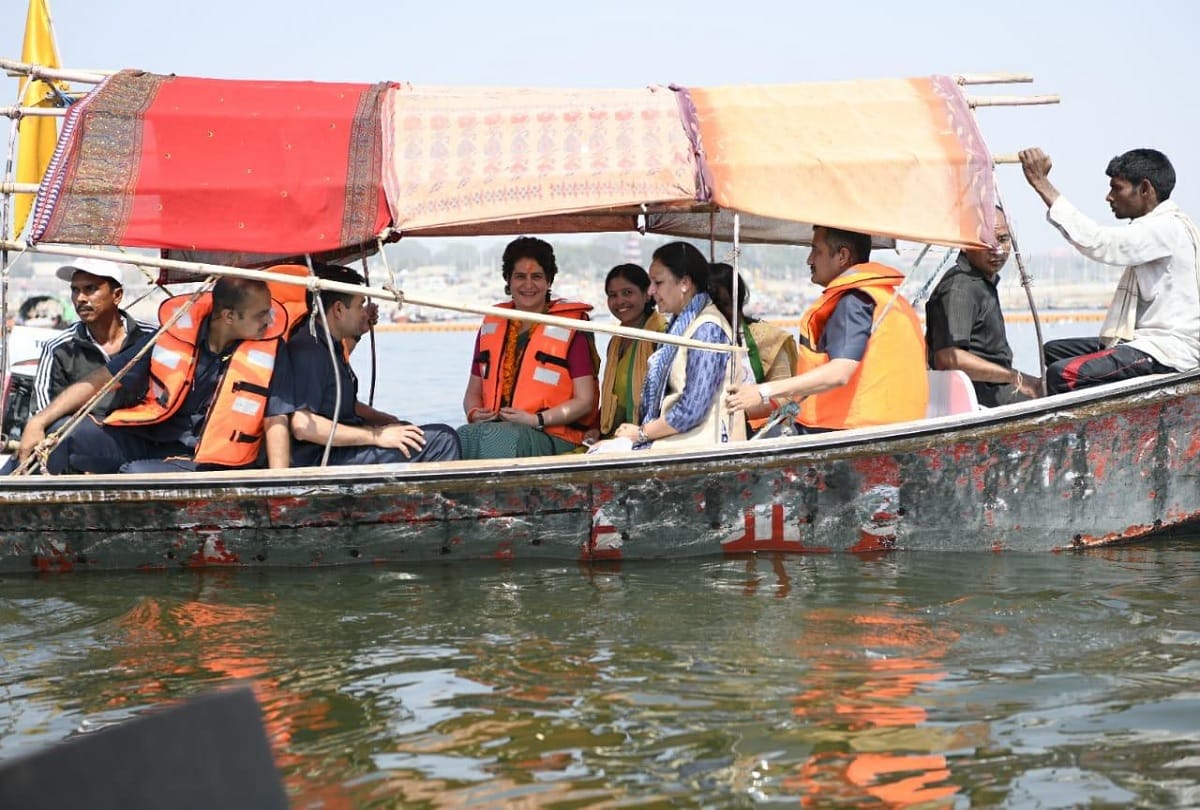 Before Lok Sabha Elections 2019, Priyanka Gandhi Vadras Ganga Yatra in Pics