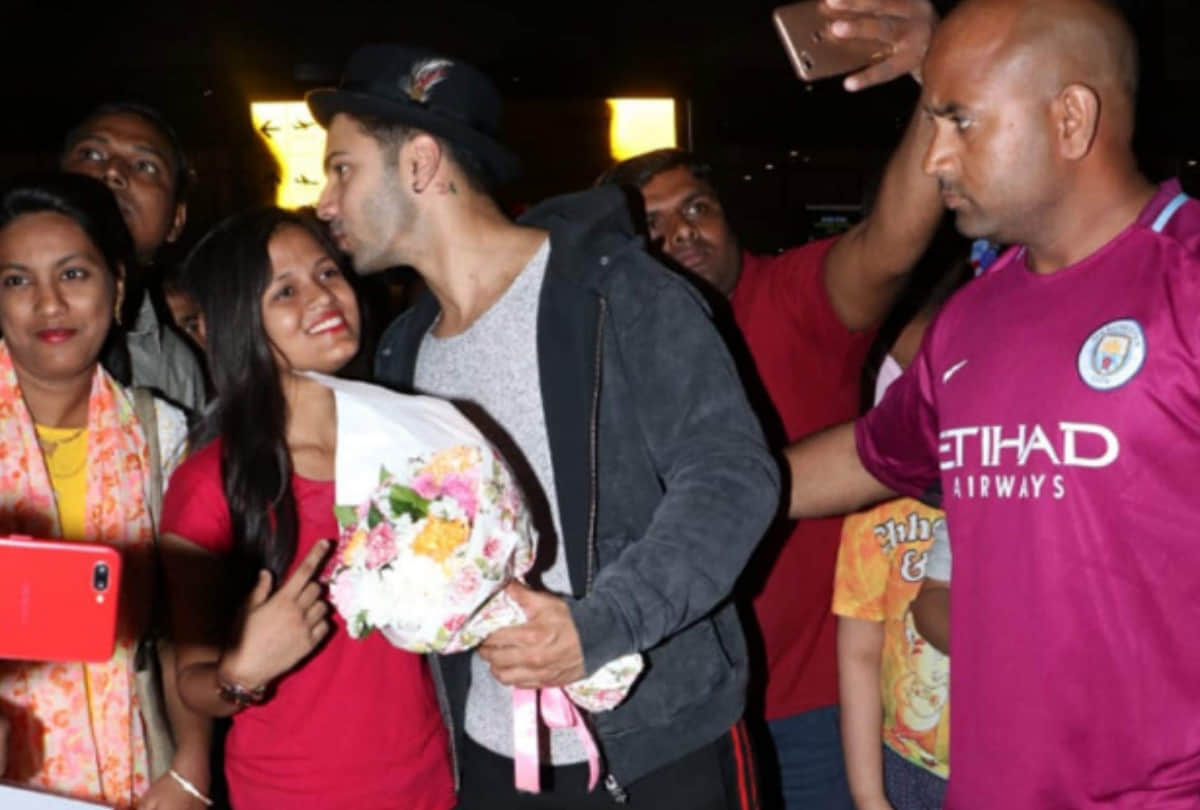 Varun Dhawan fan goes down on one knee and kisses him