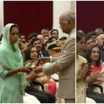 वीर जवानों को सम्मानित करते राष्ट्रपति कोविंद