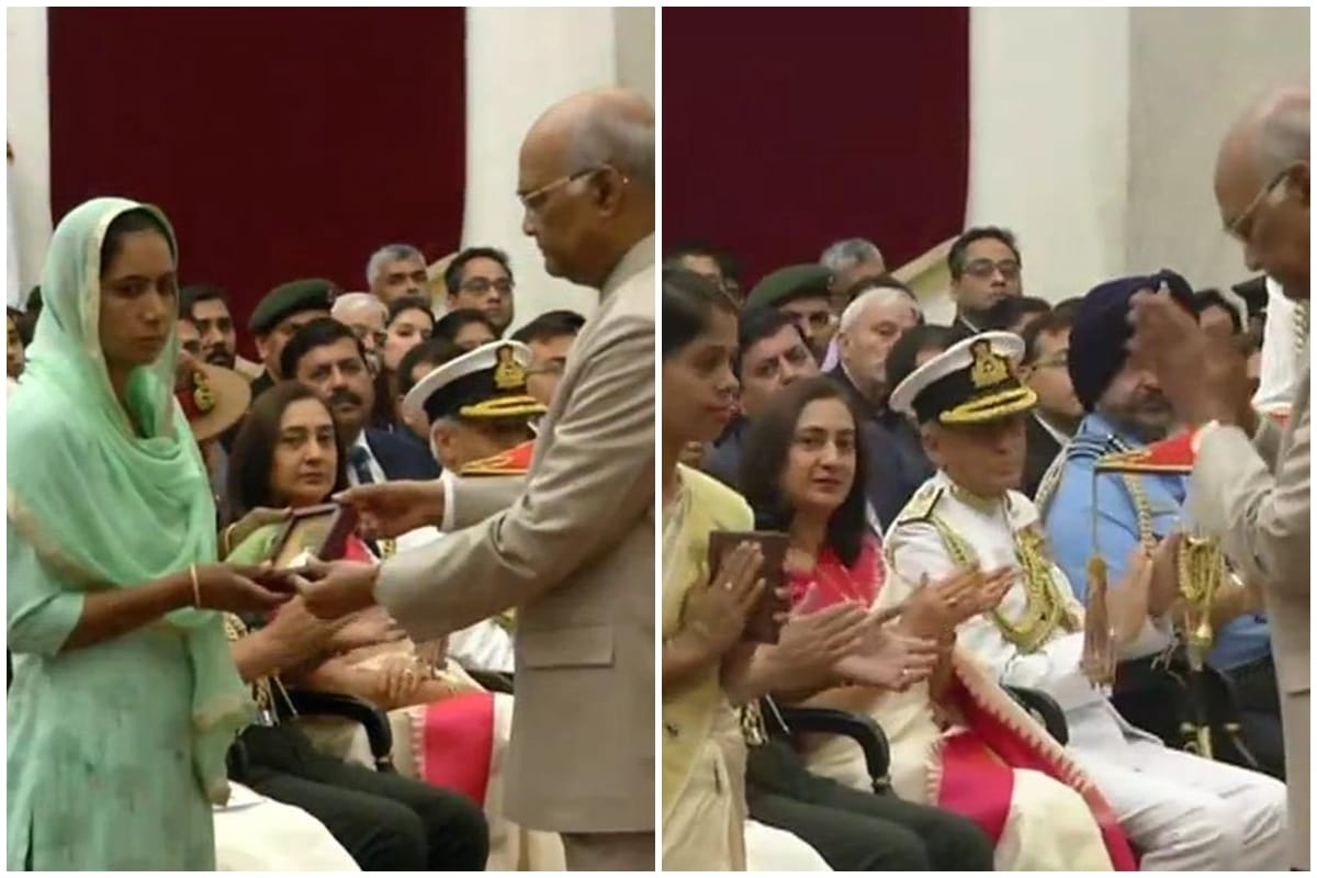 Gallantry Awards:Ram Nath Kovind confers bravery award to armed force personnels