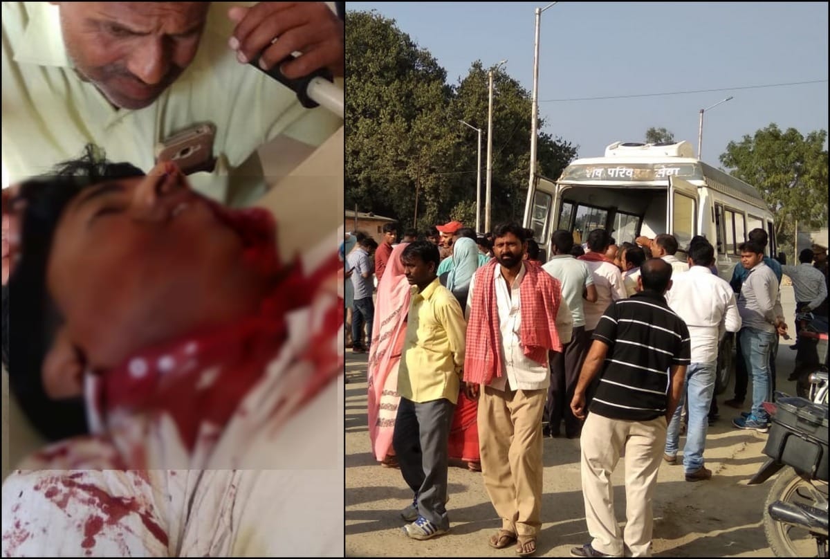 Pradhan husband murder by shooting in ghazipur