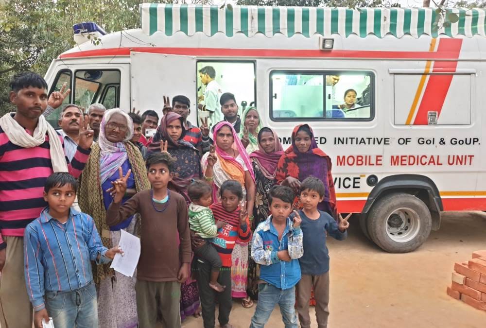 rural peoples like medical mobile unit, 33945 patient seen within a month