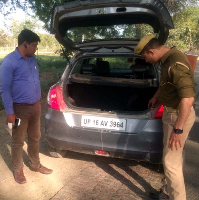 मजिस्ट्रेट के साथ तैनात पुलिस कर्मियों से मारपीट