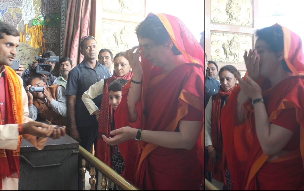 Priyanka gandhi use soft hindutva agenda for Loksabha Election 2019