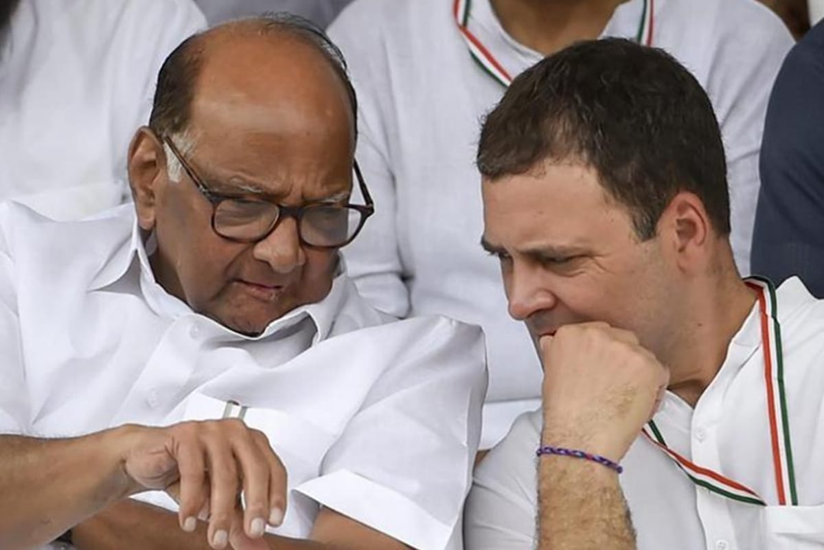 Everyone except Rahul Gandhi is silent, sometimes just Sharad Pawar speaks