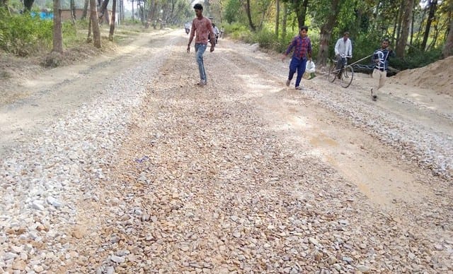 Rejuvenation of Mahrajganj-Nichaula road