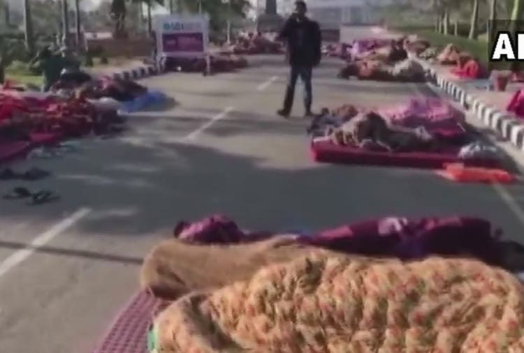 Rajiv Gandhi National University of Law in Patiala protest over suspension of six students