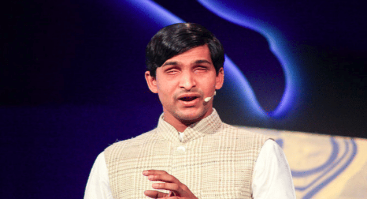 Know about Blind Man the name is srikanth bolla