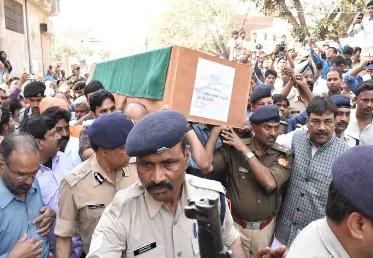 Funeral of martyr Shashikant Tiwari