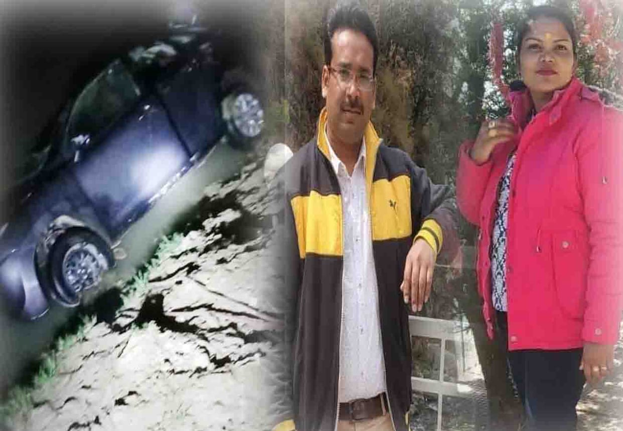 Road accident in Unnao husband and wife died