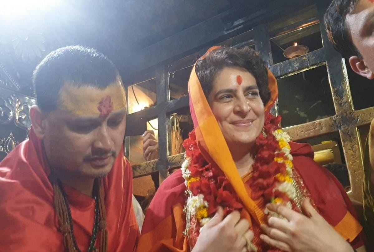 Priyanka gandhi use soft hindutva agenda for Loksabha Election 2019