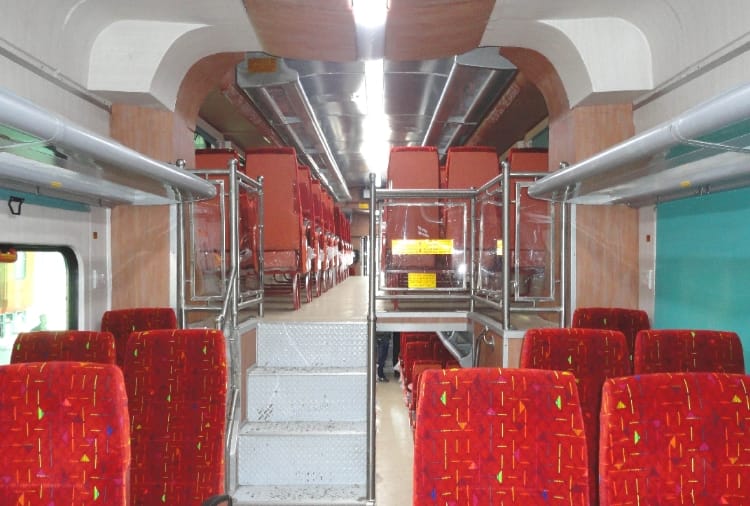 travel with luxury facility in indian railway's new uday train