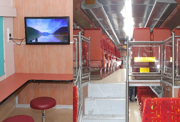 travel with luxury facility in indian railway's new uday train