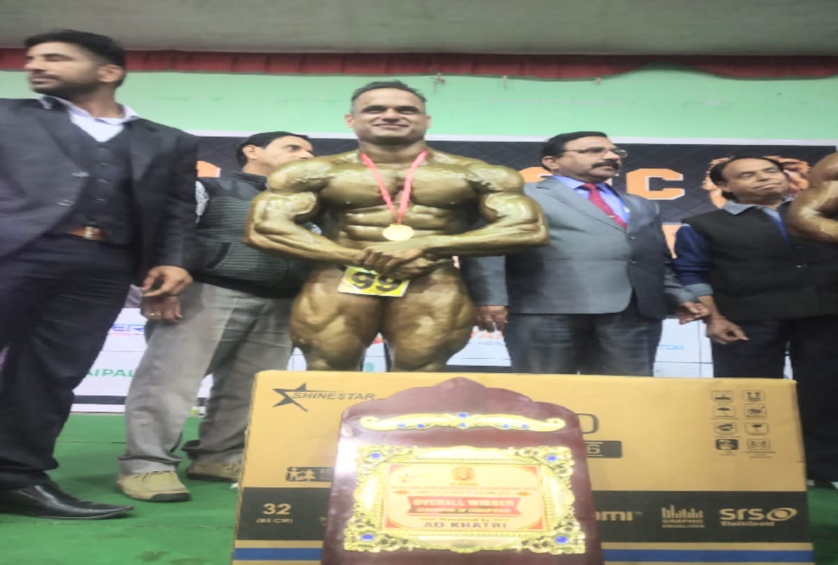 Subedar virender Kumar' won Mr Himachal title in bodybuilding championship