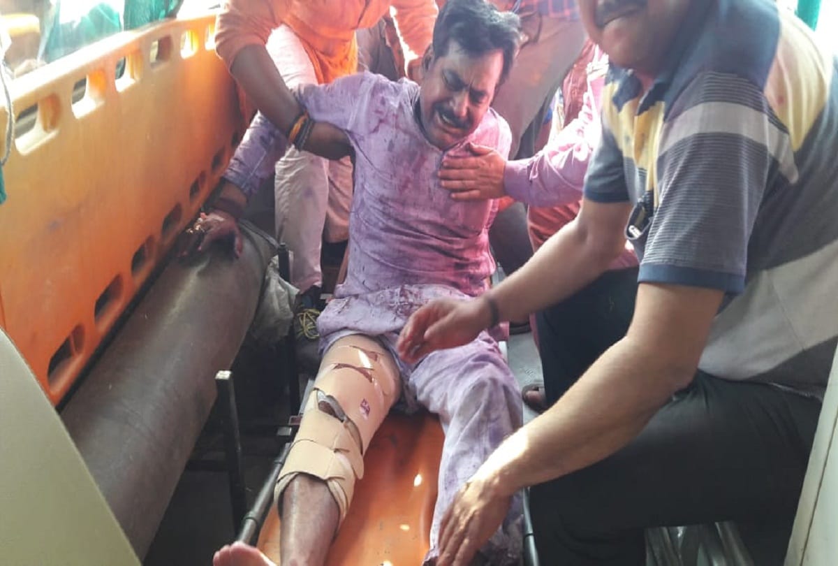 BJP MLA from Lakhimpur, Yogesh Verma was shot at during Holi festivites