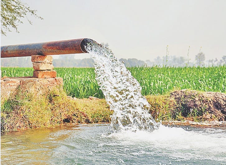 People protested for irrigation system