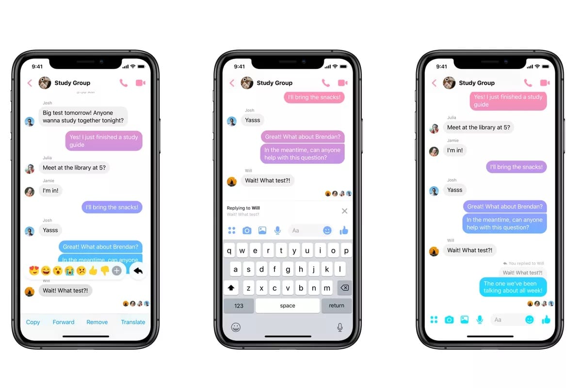 Facebook Messenger Getes Quoted Replies like WhatsApp