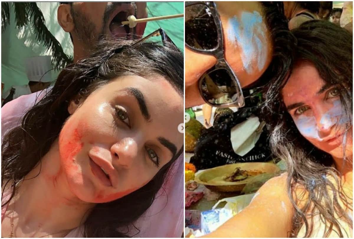 Arjun Rampal along with girlfriend Gabriella Demetriades celebrates Holi